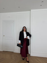 Carica l&#39;immagine nel visualizzatore di Gallery, GONNA SATIN BORDEAUX
