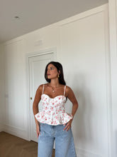 Carica l'immagine nel visualizzatore di Gallery, CORSETTO FIORI BIANCO
