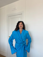 Carica l'immagine nel visualizzatore di Gallery, DRESS CHEMISIER SPALLINE AZZURRO
