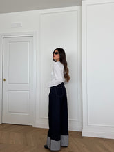 Carica l&#39;immagine nel visualizzatore di Gallery, JEANS BLU PIEGONE
