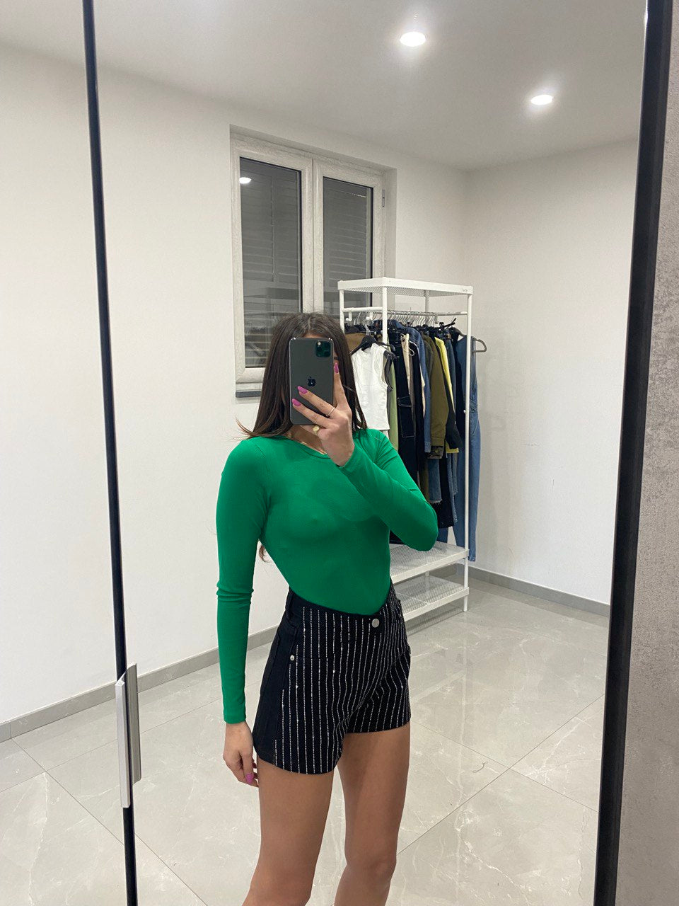 BODY IN COTONE VERDE