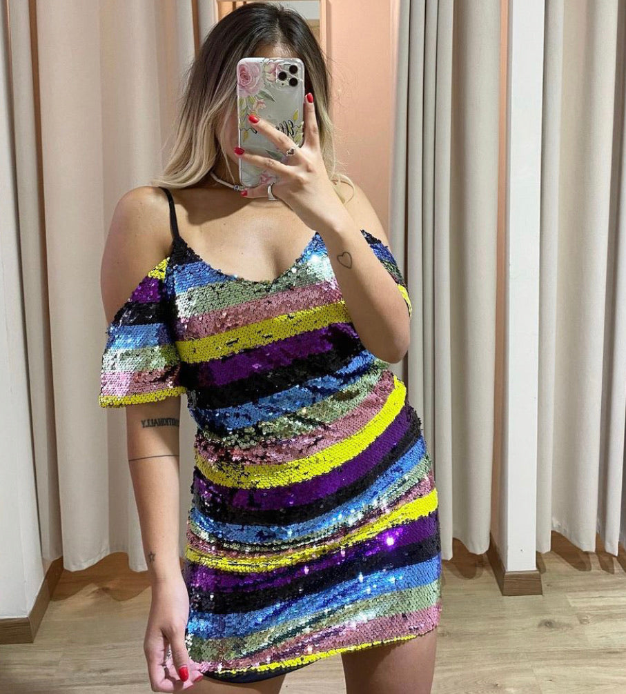 MINI DRESS MULTICOLOR